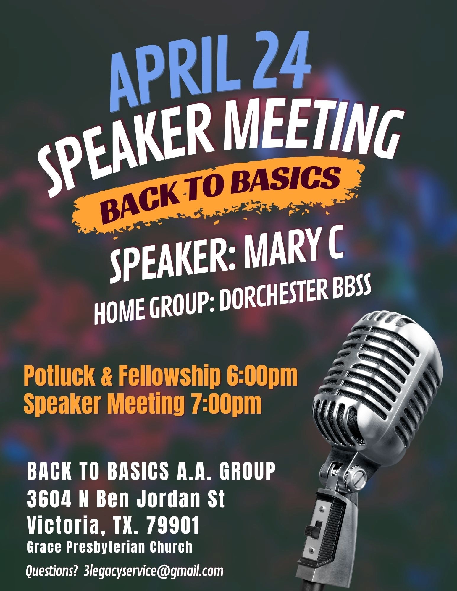 Apr 24 Spkr Mtg - Back to Basics